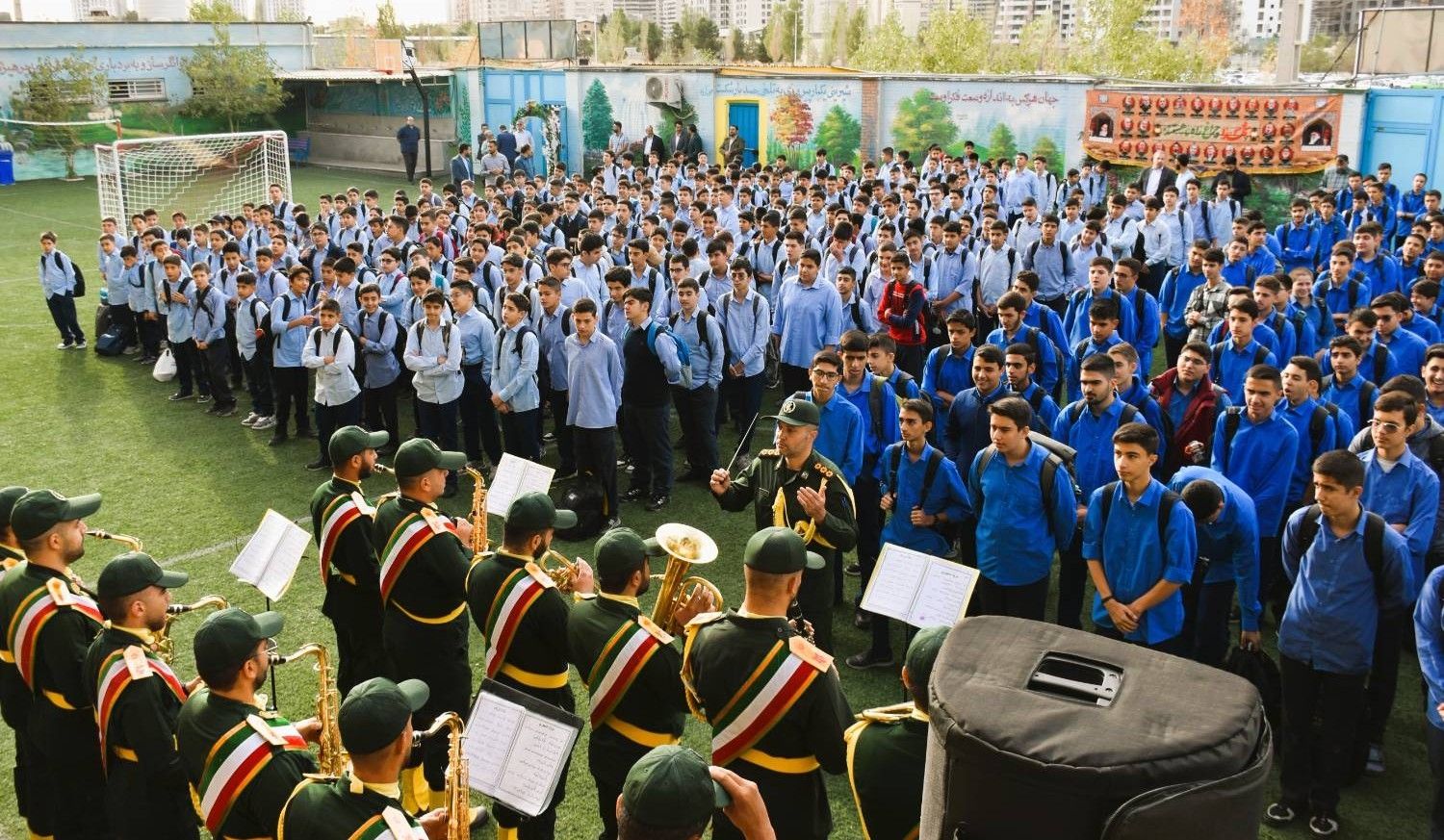 آیین بازگشایی مدرسه 